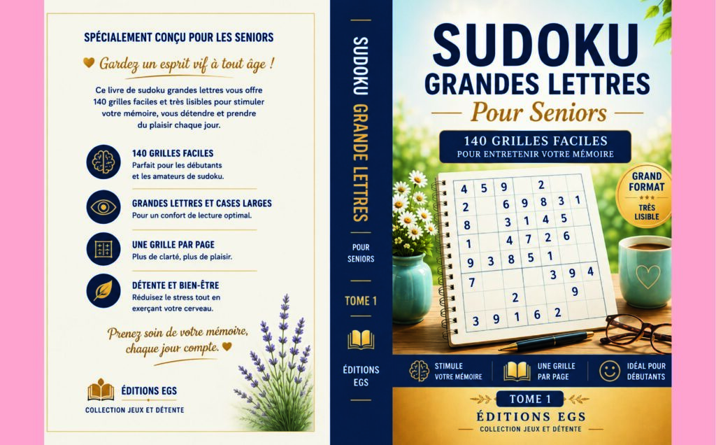 Sudoku Grandes Lettres pour Seniors – Tome 1