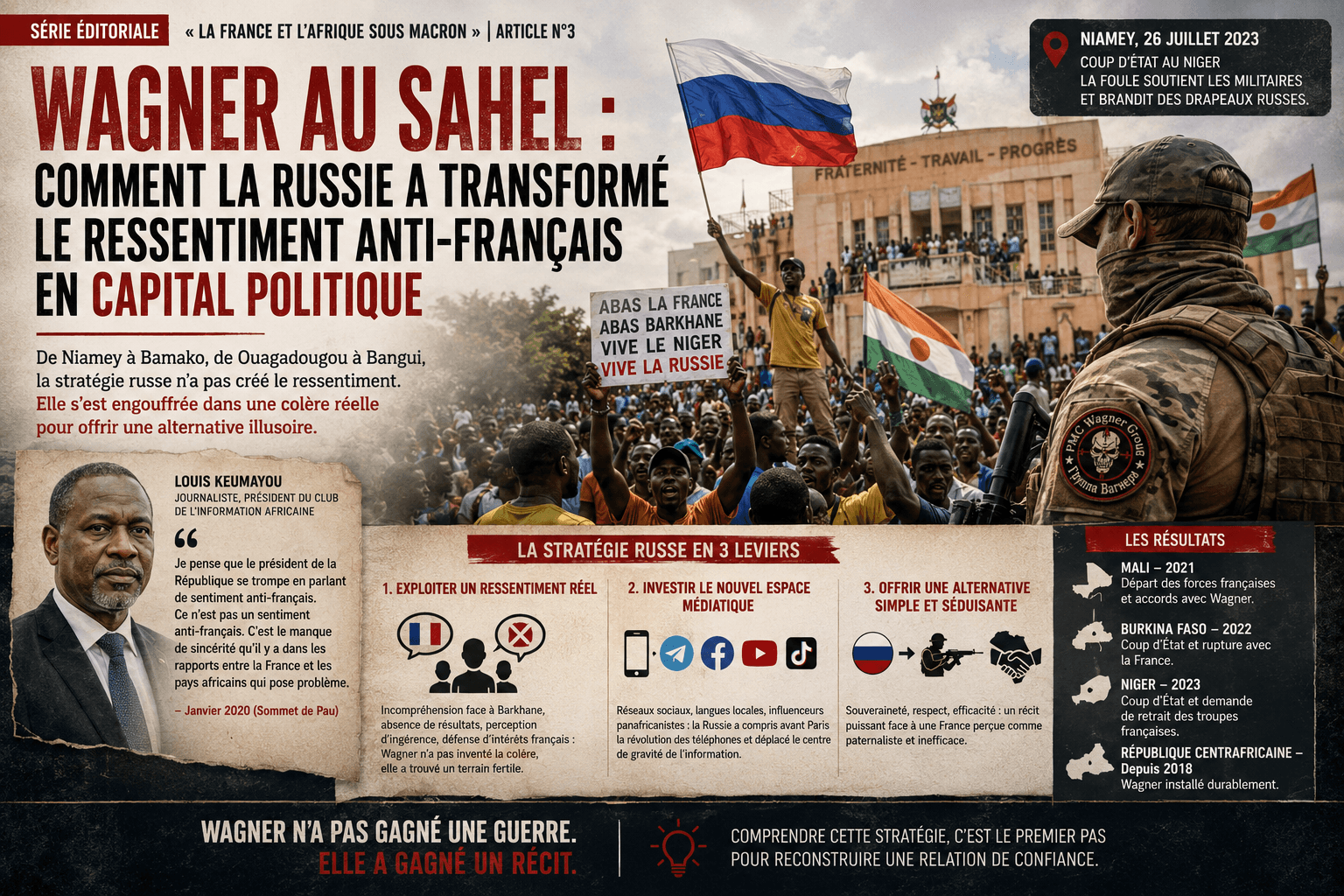 Wagner au Sahel : la stratégie russe derrière la montée du sentiment anti-français en Afrique