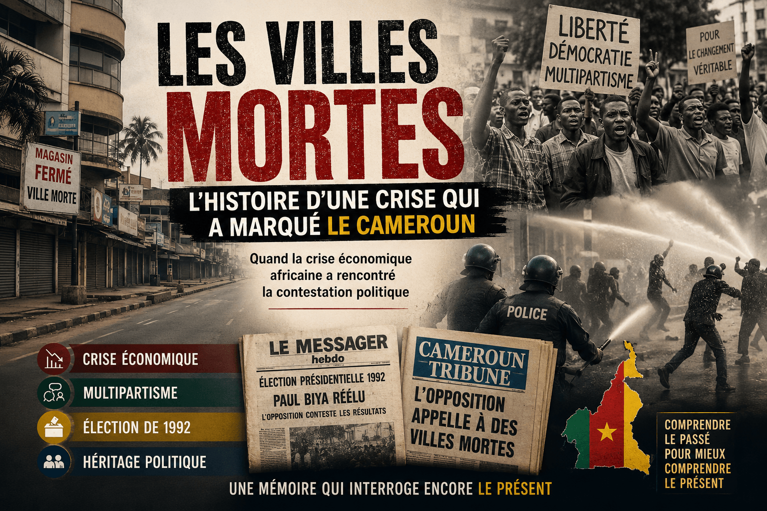 Les villes mortes au Cameroun : quand la crise économique africaine a rencontré la contestation politique
